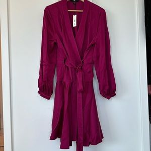 Banana Republic SATIN WRAP DRESS